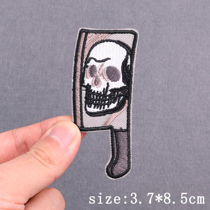 Нашивки с вышивкой в виде черепа в стиле панк на одежде, хип-хоп, сексуальные, термоклеящиеся, нашивки с надписью «Любовь» для декора одежды