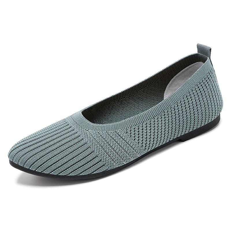 Women's Spring Flat Shoes - Solid Color, Versatile, Comfortable French Style Shallow-Mouth Flats