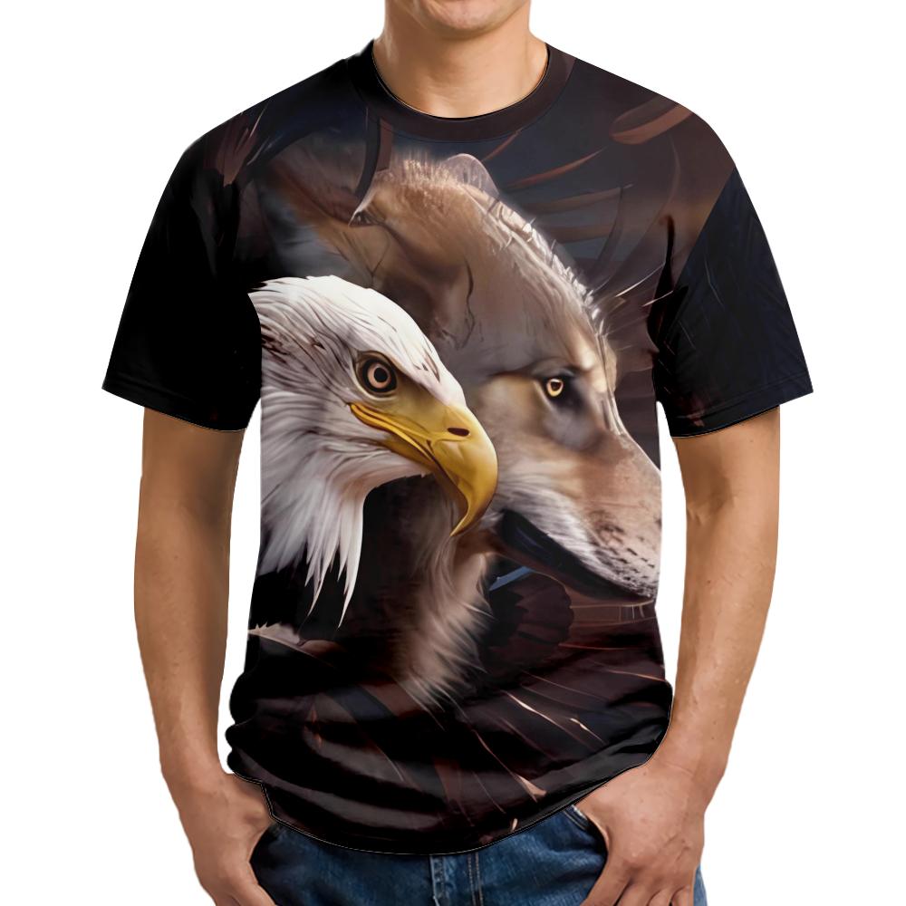 Мужские рубашки Cool Eagle, обычная мужская одежда для пап