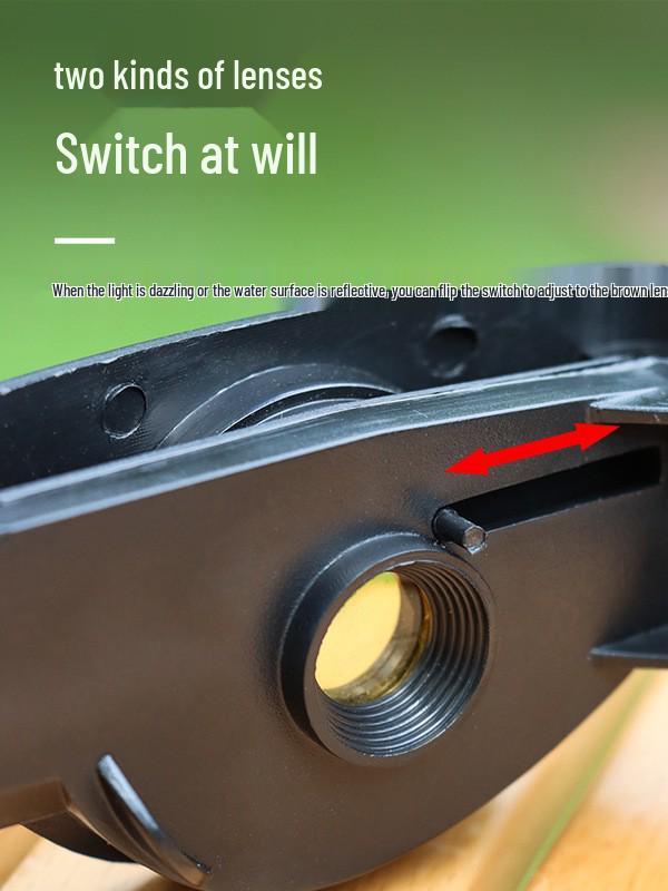 Рыболовные бинокль-очки HD с высоким увеличением и ночным видением - Портативные наружные бинокли для наблюдения за водой