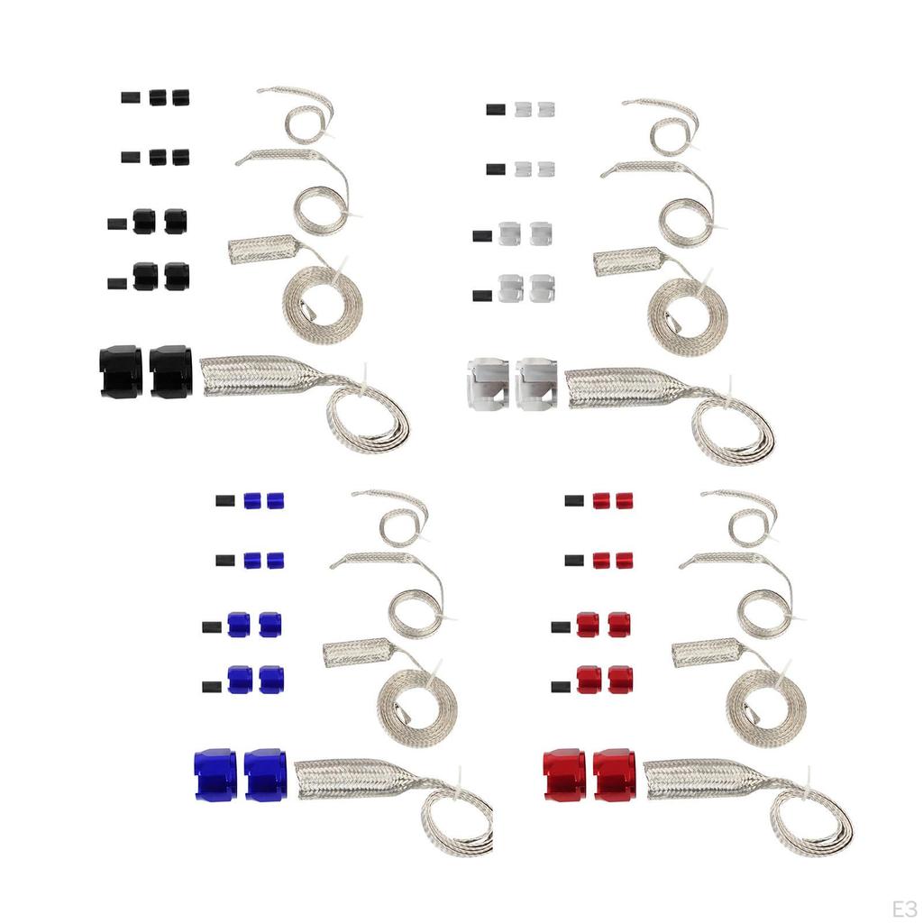 Комплект оплетки для шланга 8092 Простая установка Украшение Износостойкая нержавеющая сталь Алюминий