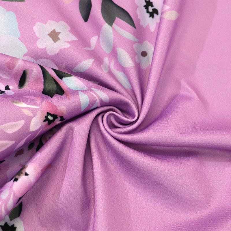 2025 Autumn New Style, Women's Wear, Long Sleeve, V-neck, Loose, Printed, Bohemian, Dress, Retro Flower Pattern