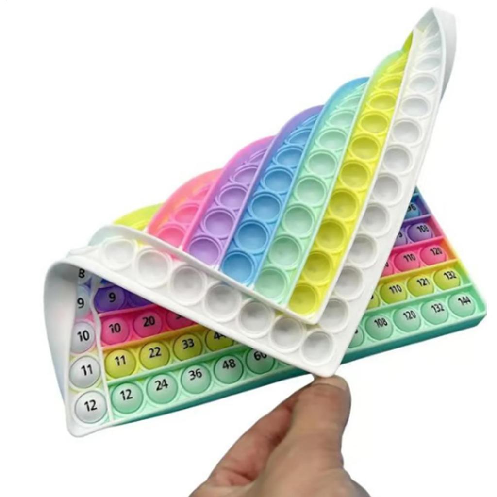 Silicone Interactive Math Learning Toy Number Counting Board Kids Sensory Fidget Game Mathematics Multiplication Chart Game