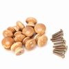 10Pcs Natural Wooden Furniture Pull Handle Kitchen Cabinet Drawer Cupboard Door Knob (M 28mm)