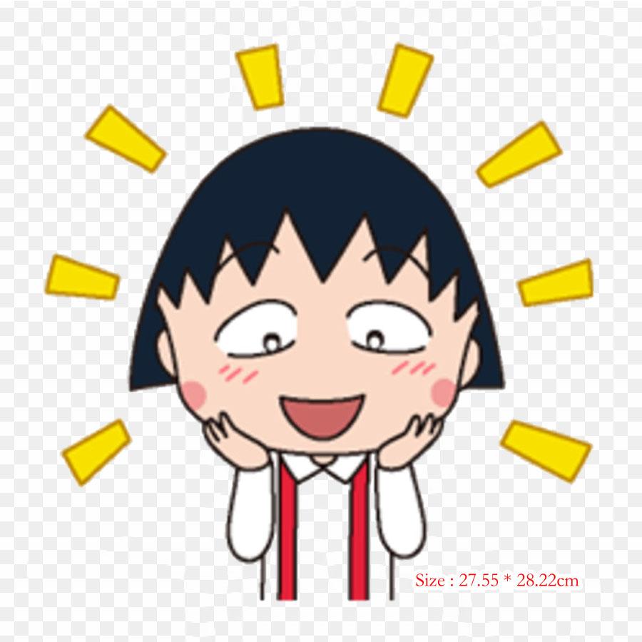 Утюговые нашивки Chibi Maruko для одежды, наклейки с аппликациями на одежду, термочувствительная нашивка на заказ