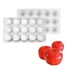 Christmas Eve 15 Cavity Apple Design Silicone Cake Molds Chocolate Mousse Pastry Bakeware Moulds