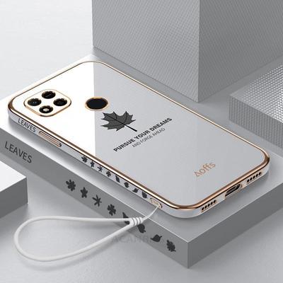 Redmi9c Роскошный ремешок с кленовым листом, чехол для Xiaomi Redmi 9 10 10a 10c 9a 9c Nfc 9t K40 Pro 9at, силиконовый чехол с покрытием Redmi10a