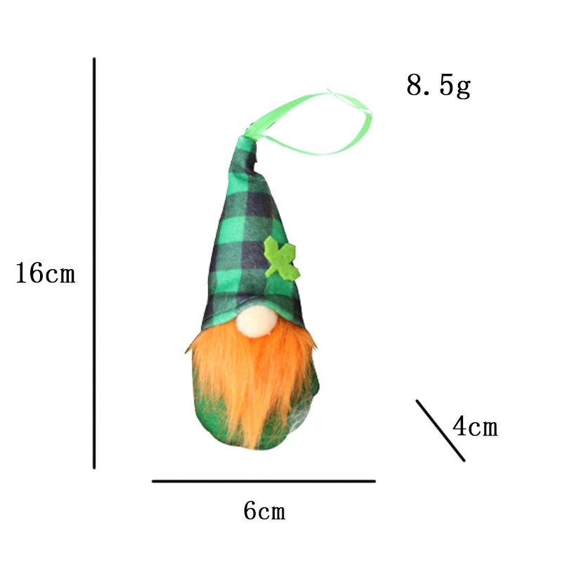 Кукла-подвеска «Зеленый эльф» на ирландский фестиваль. Украшения для окон ко Дню Святого Патрика