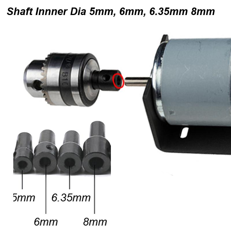 Mini Electric Drill Chuck Threaded Clamp 0.6mm-6mm B10 Mount Taper Connector Rod Motor Shaft with Adapter Key Wrench Power Tool