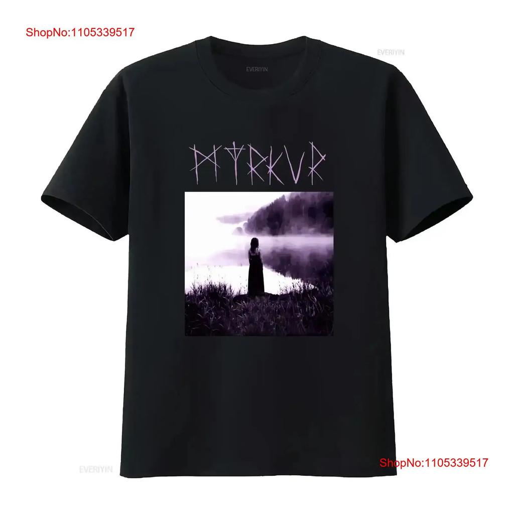 Authentic MYRKUR Fog T Shirt S M L XL 2XL long sleeves vintage Washed For Everyday Wear Comfort