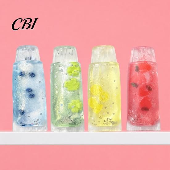 Strawberry Toothpaste Squeeze Toy Stress Relief Tube Toy, Blueberry Lemon Clover Sensory Fidget Anxiety Relieving Clear