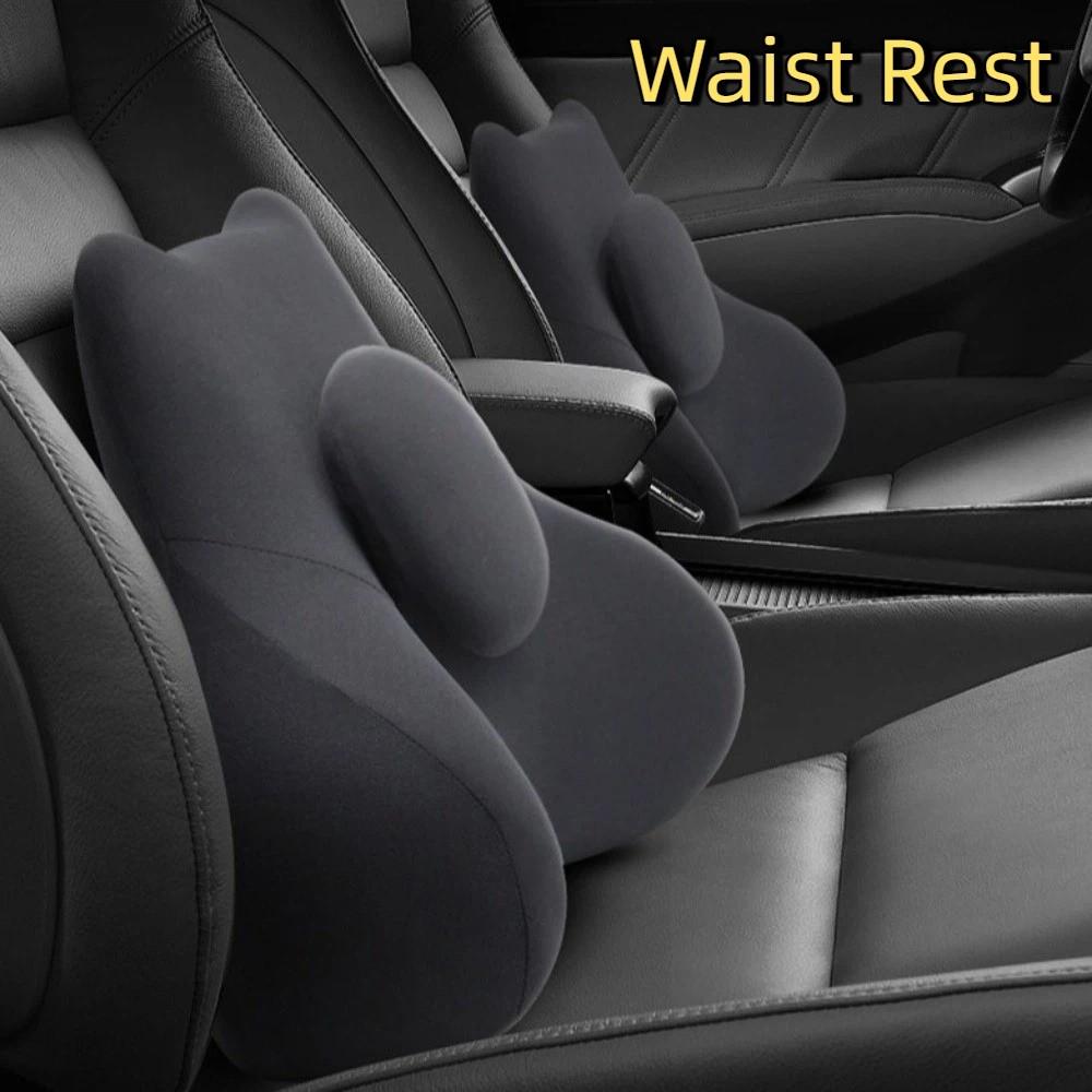 Rebound Lumbar Support Cushion Ergonomic Waist Pillow Comfortable Waist Rest Travel Backrest
