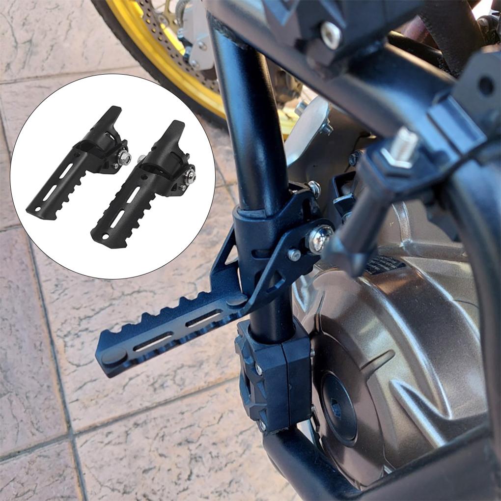 Комплект из 2 подножек для мотоцикла, складная подставка для ног, подножка для педали, ремонт, замена для F 800 GS Adventure S1000XR, черный