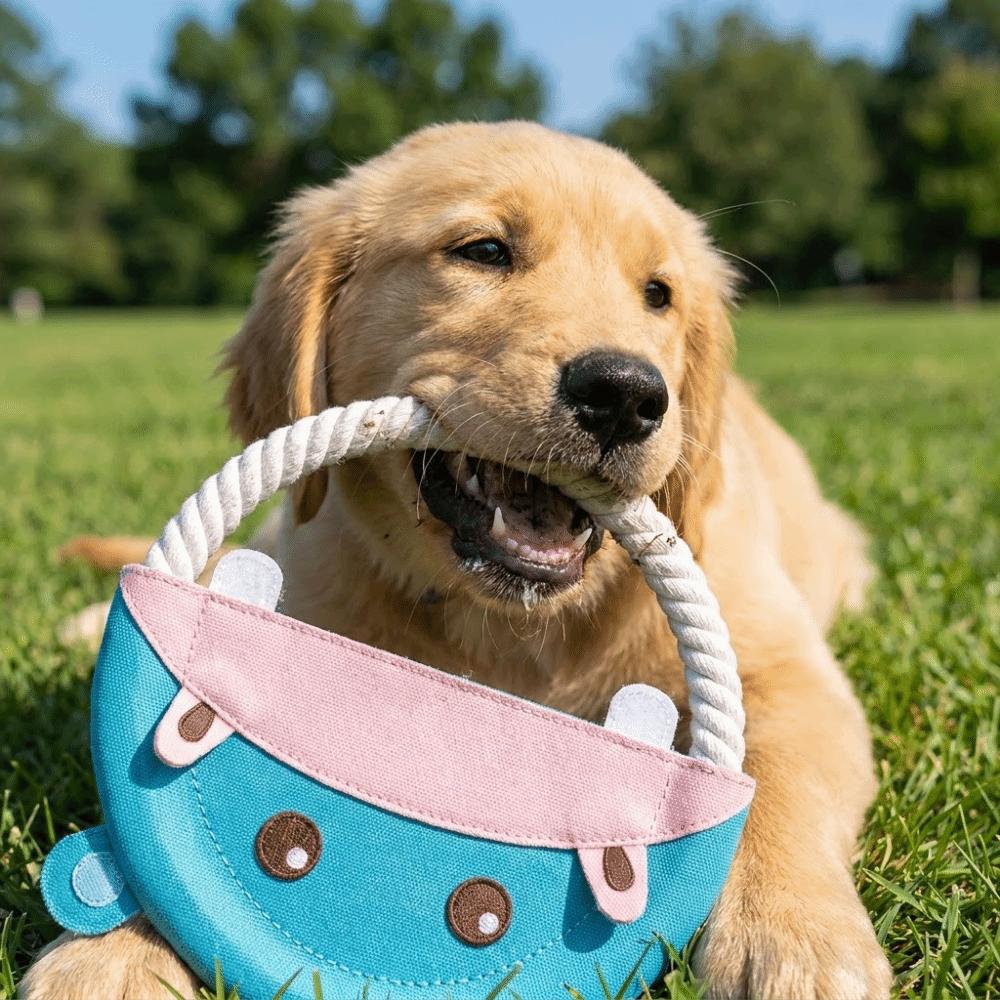 Bite-Resistant Interactive Dog Toy Durable Puppy Chew Toy Pet Teeth Cleaning Toy Outdoor Game