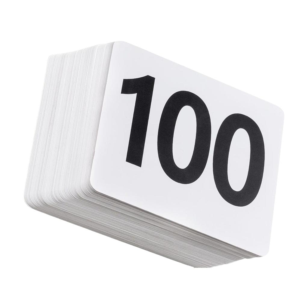 Paper Table Number Cards for Conferences and Parties Double Sided Numbered Seating Cards for Easy Viewing Place Card