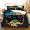 3D игровая консоль с принтом, комплект постельного белья, полноразмерный декор для спальни, микрофибра, высококачественный домашний текстиль