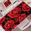 Cartoon Rose Mouse Pad Large Computer Office Game Table Mats XXL Rubber Antislip Gaming Keyboard HYBXXC Long Desk Pad X