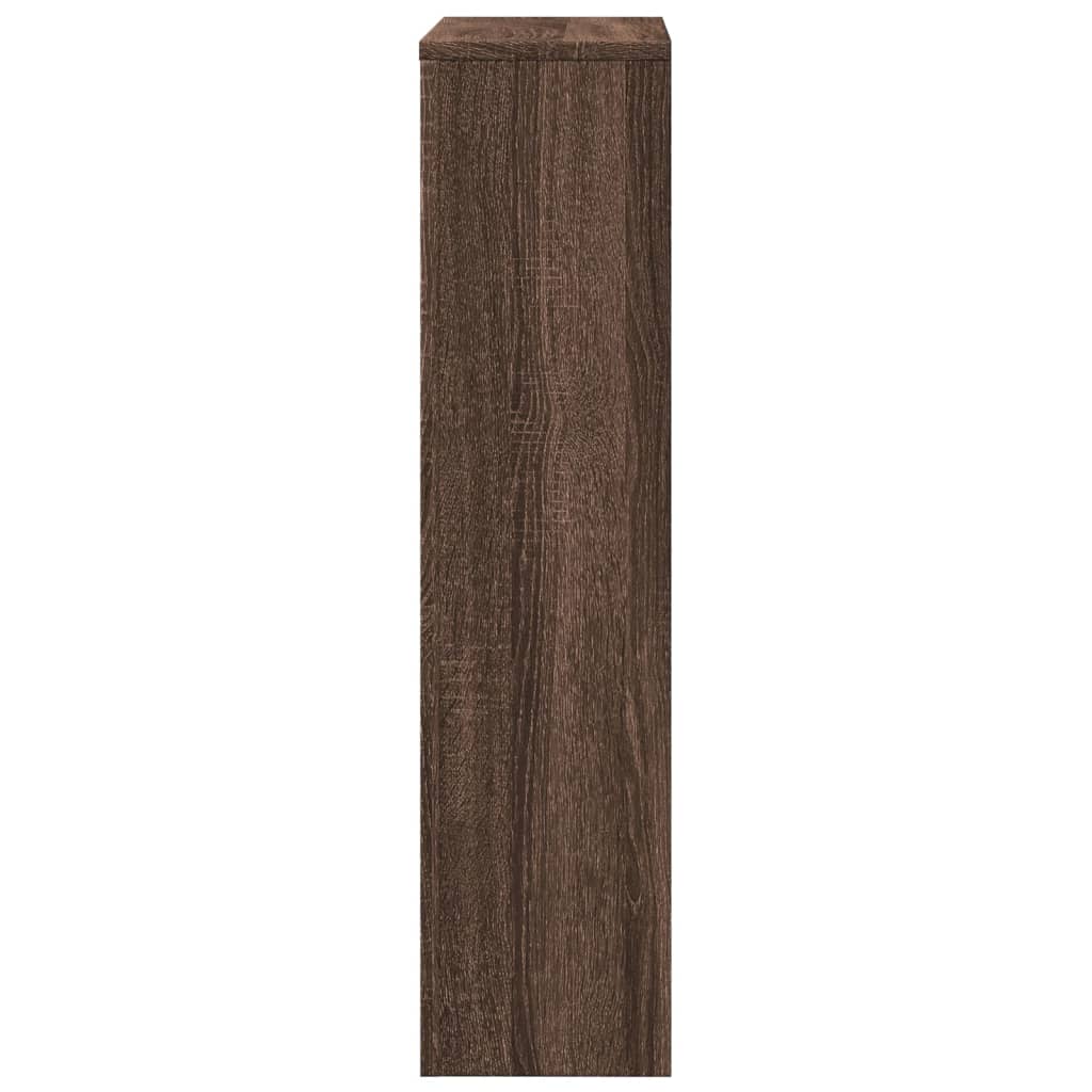 Radiator Cover Oak Effect 78 x 20 x 82 cm Wood Based Material