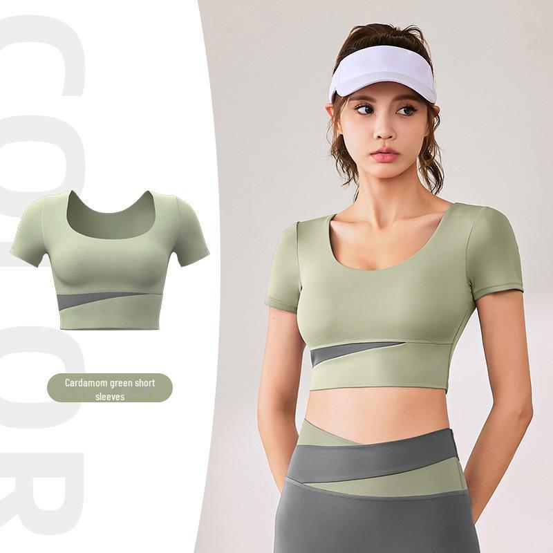 Дышащий спортивный костюм в тон цвета: Высокоэластичный комплект для йоги и фитнеса для женщин