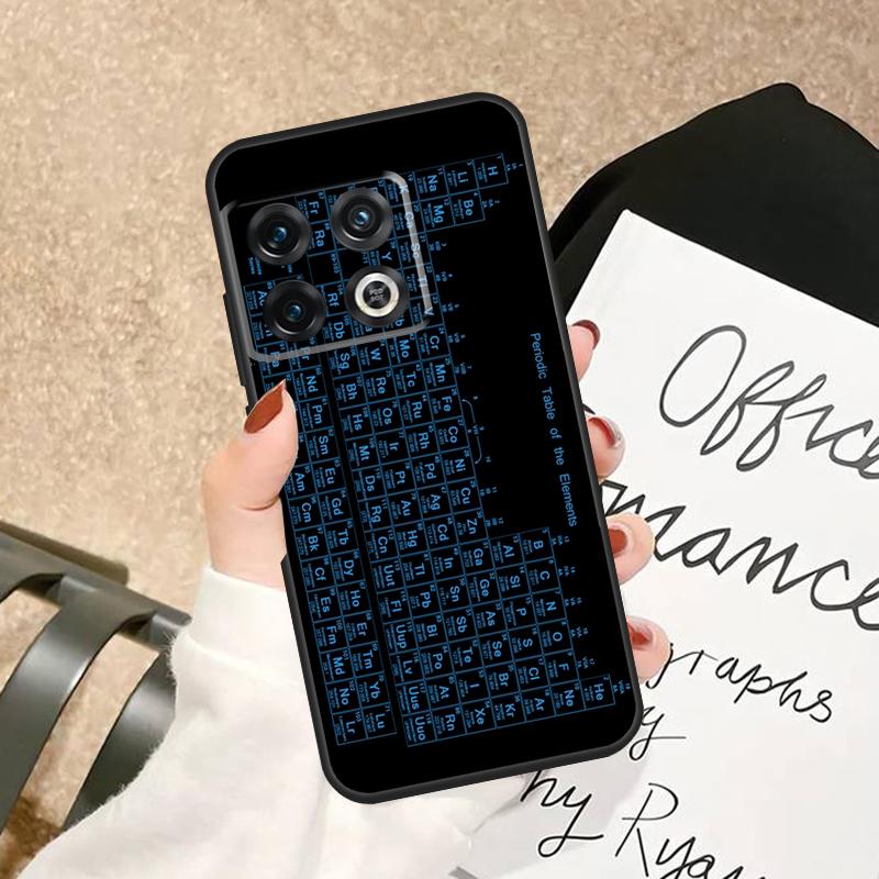 Чехол Химические Элементы Периодической Таблицы Для OnePlus 10 Pro 10T 8T 13T 15 13 12 11 15R 13R 12R Nord 5 CE 4 2 3 Lite N20 N30