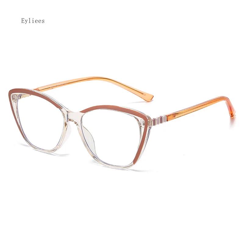 Мужские Женские Роскошные Фотохромные Солнцезащитные Очки Кошачий Глаз Сверхлегкие Меняющие Цвет Очки для Близорукости Модные Очки для Близорукости 0 ~ -4.0