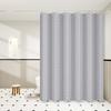 Gray Grid Versatile Shower Curtain Minimalist Bathroom Curtain Creates a High-End Bathroom Space