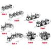 Stainless Steel Condiment Jar Set Light Luxury Spice Organizer Salt Storage Container  Countertop