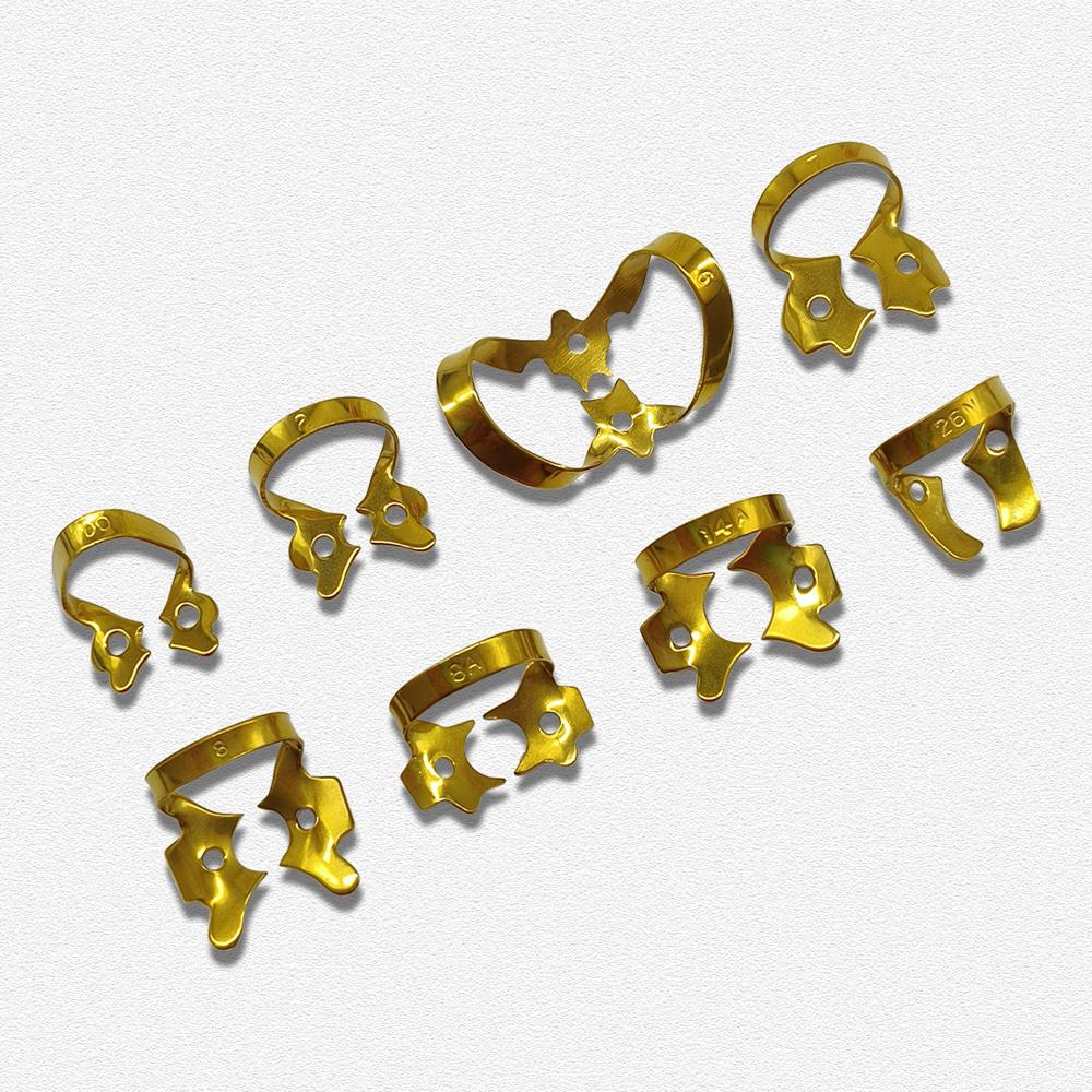 1 шт. Титановое покрытие, самые популярные стоматологические зажимы для плотин, резиновый барьерный зажим для реставрации зубов, резиновый материал из нержавеющей стали