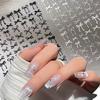 1pc White Pink Black Bowknot Embossed Reliefs Self Adhesive Nail Art Stickers Vintage Mini Cute Manicure Nail Decoration Decals