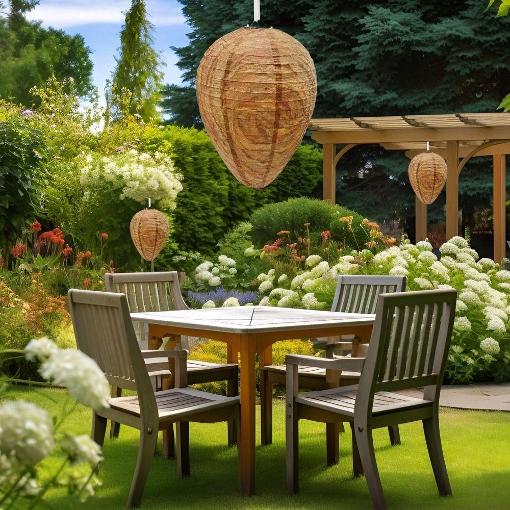 Eco-Friendly Wasp Nest Decoy Waterproof Artificial Beehive Insect Repellent Bee Decoy Garden