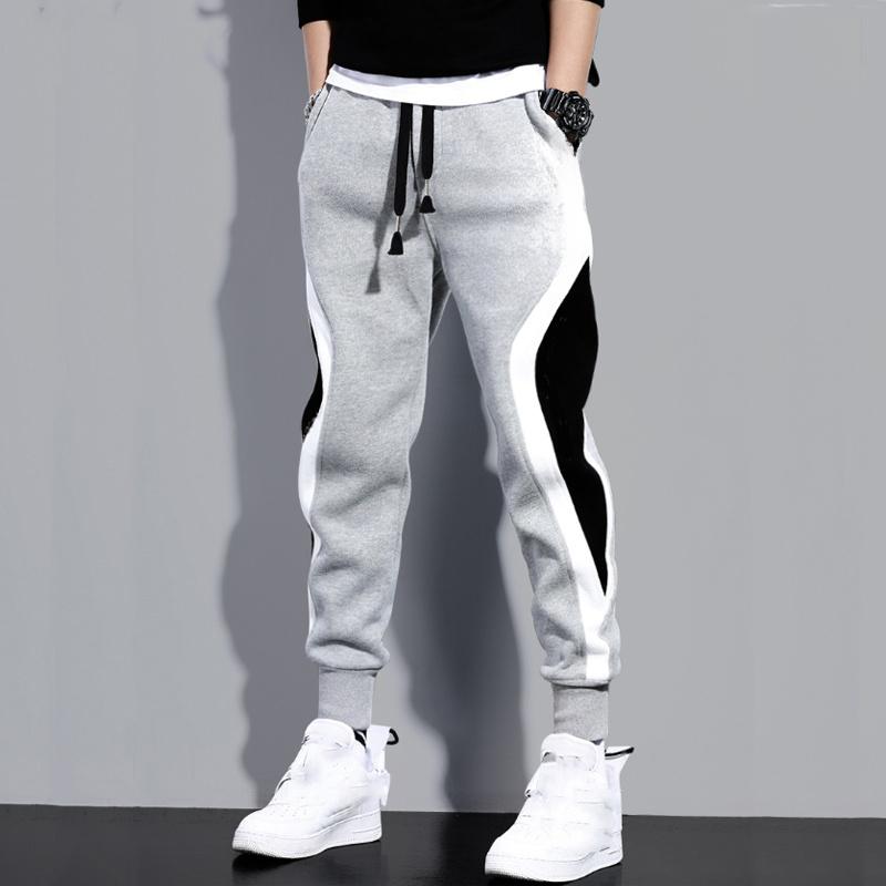 Осенние мужские брюки, свободные брюки, повседневные спортивные брюки с карманами для бега, модные мужские брюки, уличная одежда