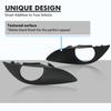 BEVINSEE Front Bumper Clear Fog Lights Lamps w/ Switch & Cables & Lamp Frame for Toyota Yaris Hatchback 2009-2011