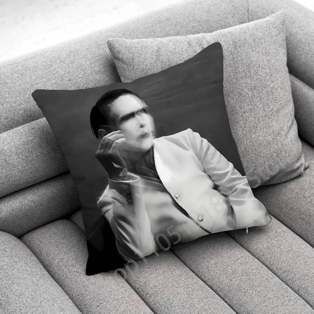 M-Marilyn M-Manson Antichrist Superstar Наволочка Для Подушки 50x50см 30x30см 45x45см 40x40см Квадратная Наволочка Для Подушки На Кровать