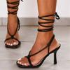 Fashion New Summer Fashion Sandals Elegant Sexy Cross Straps Banquet Party Stiletto Heels Wedding Bridesmaid Shoes Heels Women 43