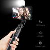 Wireless Bluetooth Selfie Stick Foldable Portable Tripod With LED Fill Light Remote Control Mini Selfie Stick For iPhone Xiaomi 7