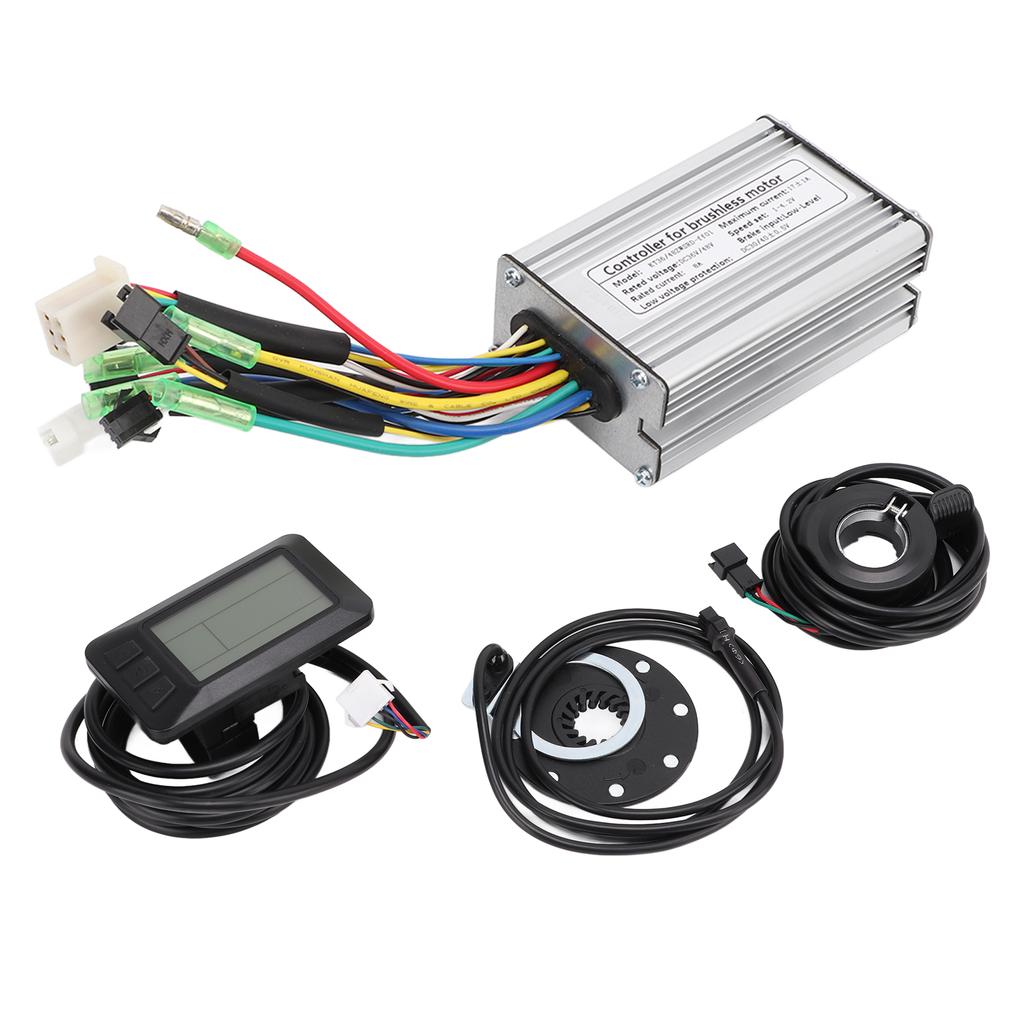 Electric Bicycle 17A Controller with KTLCD7U Display Panel Sensor Throttle for 350W Motor