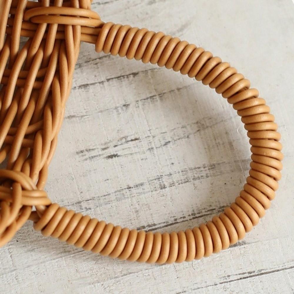 Rustic Style Wall Mounted Storage Basket Handwoven Fruit Vegetable Basket Home Decoration