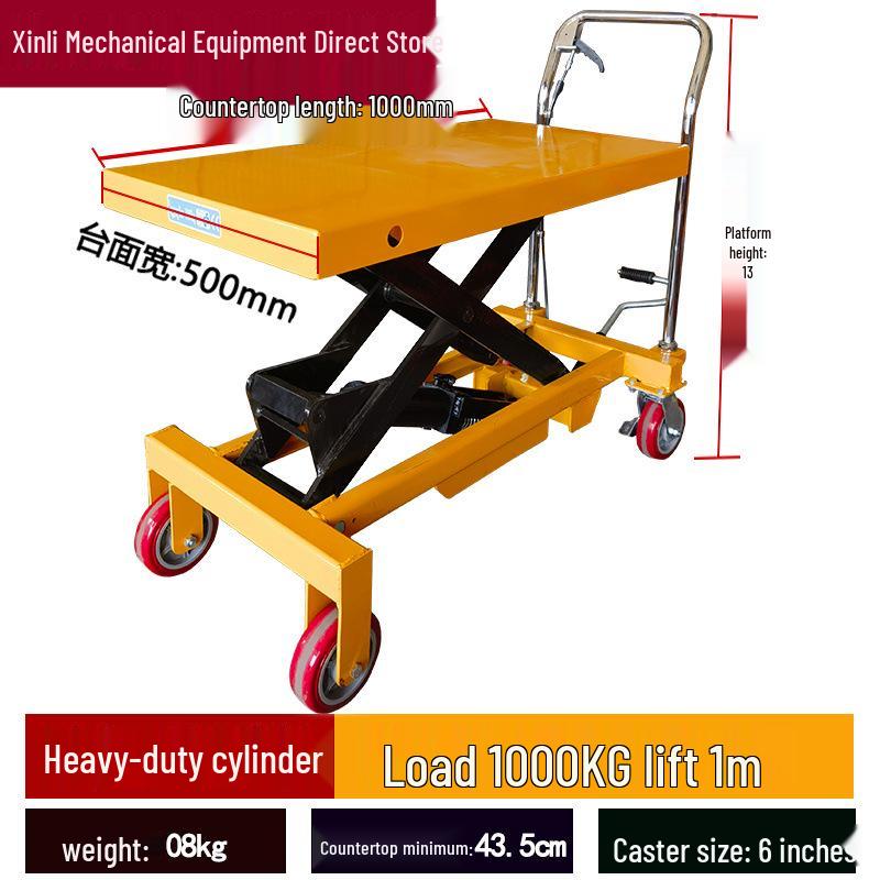 Xinli Mobile Electric Lift: Manual Hydraulic Platform Truck