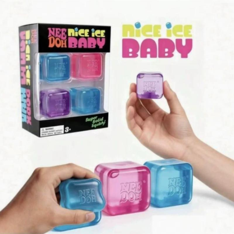 Schylling Needoh Nice Cube Сенсорные игрушки Блоки для снятия стресса Сжимаемые Развивающие головоломки Выплеск эмоций Детский сувенир