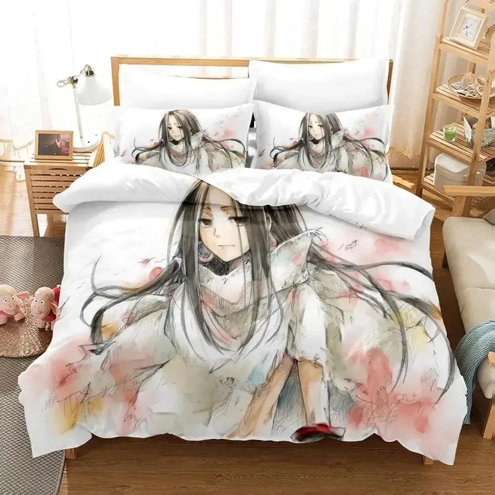 Новый комплект постельного белья Shaman King, односпальная кровать, двуспальная кровать размера Queen, комплект постельного белья для взрослых и детей, комплект простыней с 3D-аниме