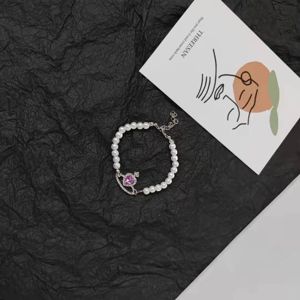 Элегантный браслет в форме кошачьего коготка с искусственным жемчугом — модный подарок для женщин, вдохновленный японским и корейским стилями.