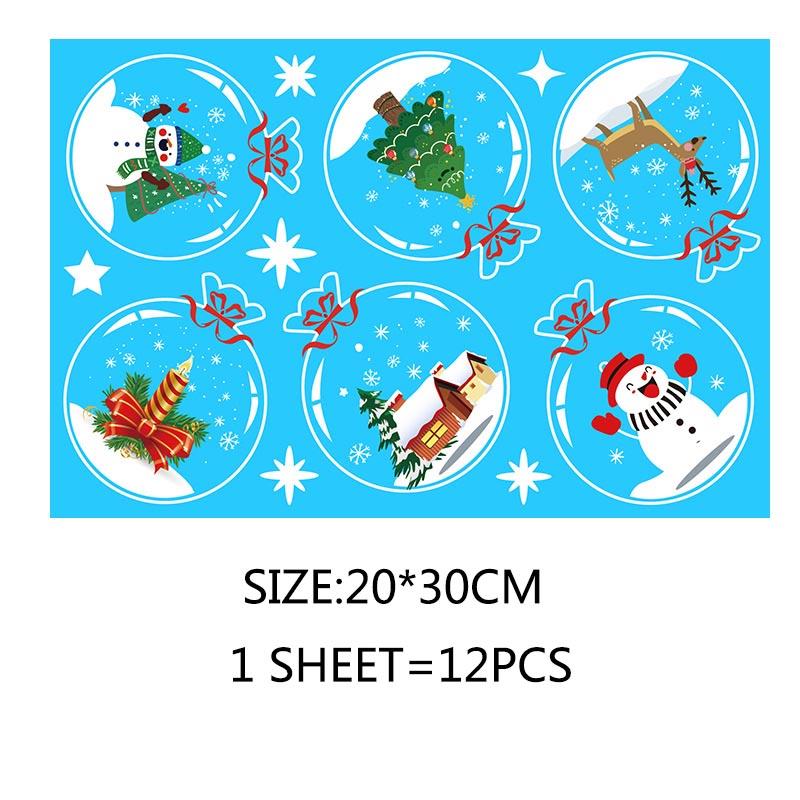 Веселое Рождественское украшение для дома, стены, окна, наклейки, украшения, гирлянда, Новый год, Ноэль Натал, подарок на Рождество