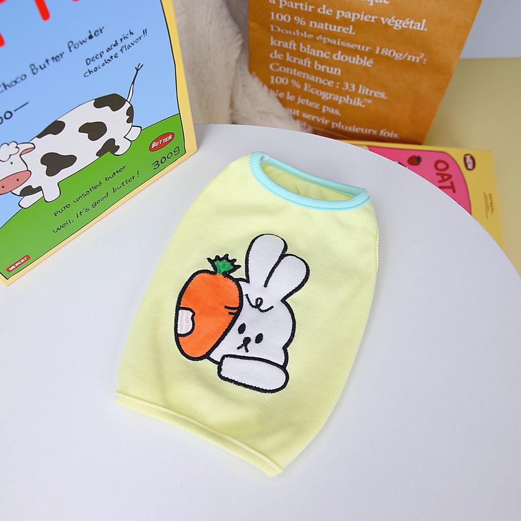 2023 Одежда для домашних животных, весенняя и летняя одежда для щенков, плюшевая одежда, жилет с кроликом, одежда для домашних животных, оптовая продажа, одежда для домашних животных, свитер для собак