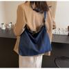 Korean Version of Casual Washed Denim Bag Women's 2025 New Fashionable Versatile Large-capacity Shoulder Bag Underarm Bag