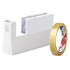 Nichiban Tape Cutter, Straight Line, for Large Rolls, Includes 1 Roll of Cellophane Tape, TCCB5-AM, White