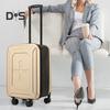 20-дюймовый чемодан для ручной клади, складной дорожный чемодан, ручная кладь с бесшумными колесами, трехзначный кодовый замок, телескопическая тяга