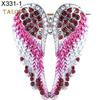 TJA Rhinestone Inlaid Angel Wing Brooch Pin Cardigan Scarf Corsage Badge Decor