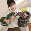 Simulation Big Snake Cobra Doll Plush Toy Coiled Snake Zodiac Snake Doll Year of the Snake Mascot Rag Doll