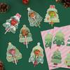 30pcs Christmas Lollipop Card Xmas Tree Candy Holder Card Sweet Sugar Packaging Decoration New Year Party Kids DIY Gift Supplies