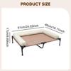 Dog Bed Elevated Cot for Pets with Breathable Mesh Outdoor Use